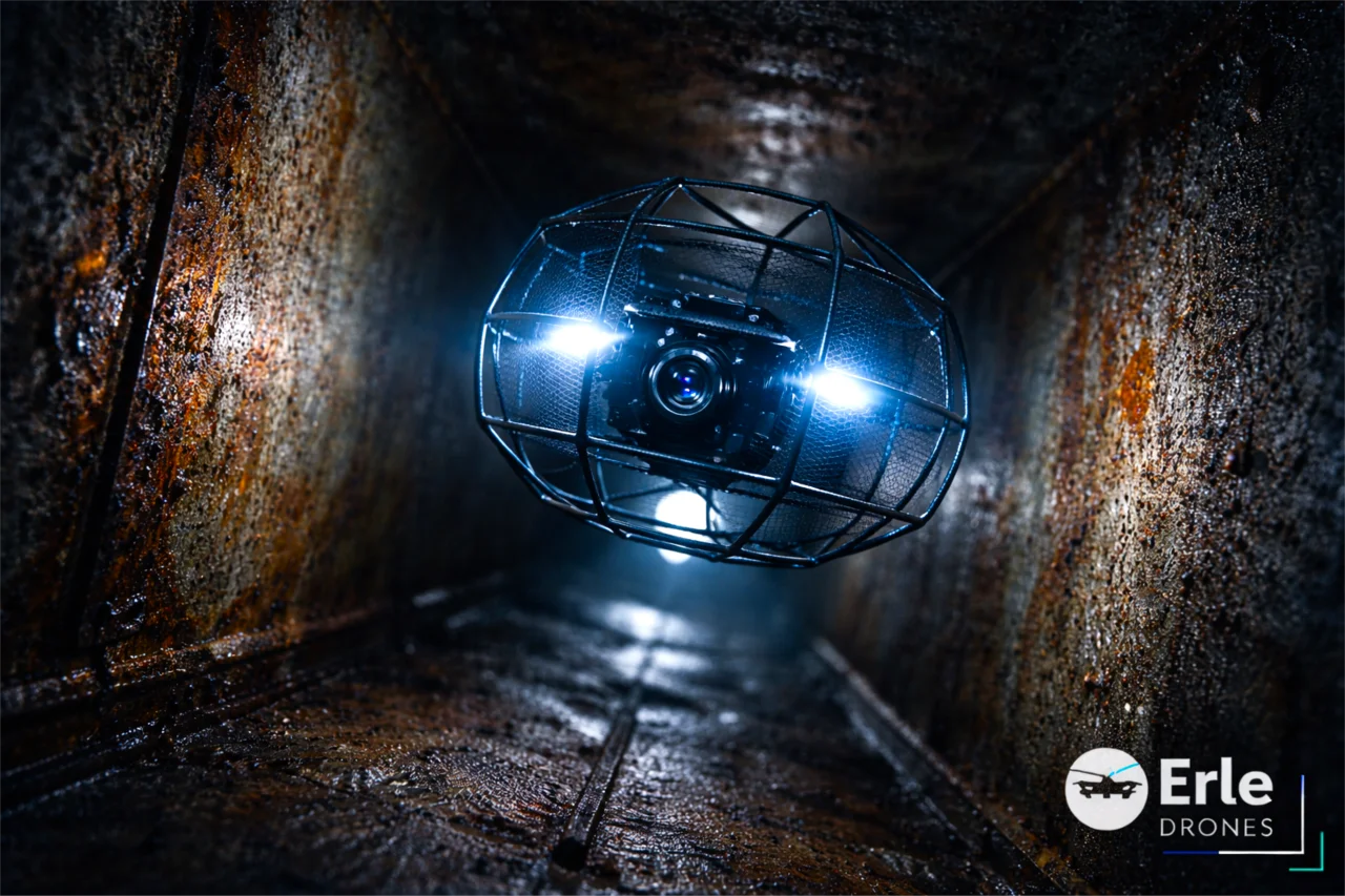 Indoor Minidrohne Hallensinspektion